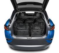 Set di borse da viaggio Carbags per VW ID.4, set di borse da bagagliaio, set di 5 pezzi composto da 3 borse trolley (95 l), 1 borsa da viaggio (40 l), 1 borsa da viaggio (45 l)