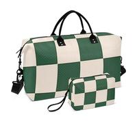 Set di borse da viaggio con due pezzi, trapuntate, multi tasche, alla moda, Controllo delle foreste, One Size, Classico
