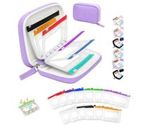 Set Di Borse For Pillole Impermeabili, Raccoglitore Pillole Da Viaggio A8 Con 14 Buste Colorate, A Prova Di Perdite E Anti-estrusione For La Conservazione(Purple-14 Bags)
