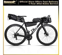 Set di borse per bicicletta Rhinowalk o borse per borse da manubrio impermeabili da 1 pezzo borsa per tubo superiore con telaio borsa da sella MTB ciclismo a lunga distanza