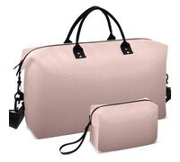 Set di borsone da palestra da viaggio con divisore in rete stampata su tutta la superficie, portatile, per sport e palestra, Gradiente oro rosa, one size, Retro