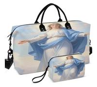 Set di borsone da viaggio con stampa all-over | Divisore in rete portatile per sport e palestra Vergine Maria cattolica Chiesa Maria Catolica-life