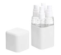 Set di bottiglie da viaggio 4 in 1 a prova di perdite e approvate TSA, kit di contenitori ricaricabili da 50 ml per shampoo, balsamo, lozioni, accessori da toeletta portatili con etichette e scatola
