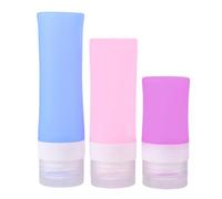 Set di Bottiglie da Viaggio in Silicone per Shampoo e Gel | Bottiglie Staccabili Bocca a Spirale, Dosaggio Controllato, per Borsa Palestra e Hotel
