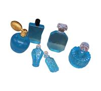 Set di bottiglie di profumo realistiche da 12 pezzi per case delle bambole accessori per mobili in resina sicura per bambini che imparano attraverso il gioco case delle bambole set