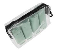 Set di Bottiglie Ricaricabili da Viaggio 100ml, Leggere, Tubo | PP e Pe, Formato Compatto Spatola e Borsa, per Shampoo e Lozione in Trasferta