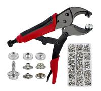 Set di bottoni a pressione con pinze: Set di pinze portatili per occhielli con 60 set di bottoni a pressione da 15 mm con pinze per teloni per barche, Heavy Duty Snap Heavy Duty Snap Fastener Tool