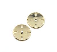Set di bottoni a scatto da cucire, per cappotti o maglioni, confezione da 10, Gold, 18 mm