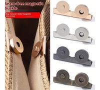 Set di bottoni magnetici a scatto, design rimovibile, molletta invisibili adatte per borse e vestiti, colori multipli: argento/oro/nero/bronzo 10 pezzi Nero,5 pezzi Nero,1 pezzo nero,1 pezzo d'argento