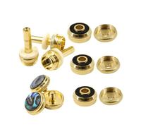 Set di Bottoni per Tromba Dorati, 12 Pezzi, Modello Bach | Metallo, Risposta Precisa dei Tasti, Accessori per Trombettista, Finitura Elegante