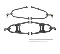 Set di bracci ad A superiori e inferiori regolabili con 2 pollici più larghi per lato e offset in avanti di 0 pollici per TRX400EX (1999-2004)