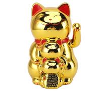 Set di bracci che agitano il gatto portafortuna, Maneki Neko, decorazioni per statua cinese del gatto della fortuna ad energia solare per decorare la reception, l'auto, le