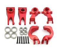 Set di bracci per mozzo sterzo anteriore posteriore in lega per Arrma 3S BLX Typhon Vorteks Senton Granito Big Rock, Mega550 Typhon Senton Granito Parti di aggiornamento in granito (rosso)