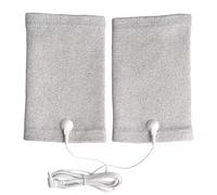 Set di braccialetti con elettrodi conduttivi, accessori per terapia TENS, grigio, confezione da 2