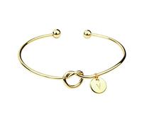 Set di braccialetti da donna a forma di cuore, braccialetto aperto con lettera aperta, ciondolo a forma di San Valentino, 26 braccialetti dell'amicizia, Misura unica, Metallo