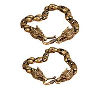 Set di braccialetti del drago 2 pezzi Braccialetti del drago in ottone Gioielli