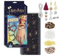 Set di braccialetti fai da te Harry Potter | Kit creativo con perline, elastici e ciondoli magici delle case di Hogwarts | Progetta +15 braccialetti magici in stile magico