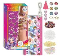 Set di braccialetti fai da te Rainbow High con oltre 1000 perline, ciondoli luminosi e accessori per creare gioielli colorati per ragazze