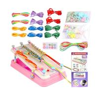 Set di braccialetti intrecciati a mano per bambini, set di braccialetti dell'amicizia, set completo per braccialetti dell'amicizia, intrecci, bracciali regolabili