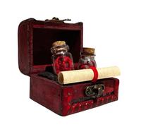 Set di bracciali per lui e per lei, corda rossa del destino con ruolo leggendario nel forziere del tesoro, regalo romantico per anniversario, matrimonio, San, fidanzato, fidanzata, marito