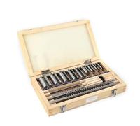 Set di brocce for chiavette CNC da 18 pezzi, set di boccole e spessori da 1/2-1-1/2, set di boccole for brocce, utensili da taglio in acciaio rapido da pollici per lavori meccanici