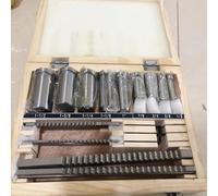 Set di brocce for chiavette CNC da 18 pezzi, set di boccole for brocce da 1/2-1-1/2, utensili da taglio in acciaio rapido Utensile per il taglio di sedi per chiavette