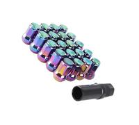 Set di bulloni di sicurezza per veicoli a prova di vibrazioni premium con 1 strumento a bussola per auto installazione rapida capocorda esterna Heptagon