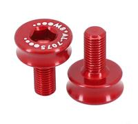 Set di bulloni per pedivella con filettatura M8 da 8 mm, per movimento centrale della bicicletta, foro quadrato, in lega di alluminio leggera (nero)