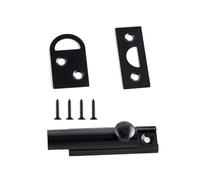 Set di bulloni scorrevoli regolabili con piastra di montaggio a 90/180 gradi antiruggine per porta di sicurezza per bagno porta francese mobili ferro scorrevole bullone