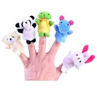 Set di burattini da dito in peluche - animaletti, 10 pezzi