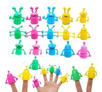 Set di Burattini da per bambini,16 Pezzi Divertenti Elastici Antistress | Bambole Giocattolo Fidget Allungabili Per Bambini - Bambini Adulti Adolescenti Ragazzi Ragazze Vacanze Compleanno Feste