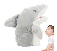 Set di burattini per bambini - Peluche squalo cartone animato, simpatici giocattoli di ruolo, gioco di narrazione interattivo | Feste teatrali per ragazzi e ragazze per l'educazione sviluppo del