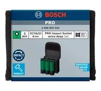 Bosch Kit inserti a bussola 2608003033 Impact 1/2" lunghe 17/19/21 set 3