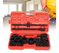 Set di bussole a percussione, 21-65 mm, set di 26 boccole a percussione con azionamento 3/4 e 1 metrica, set di boccole a brugola per allenamento