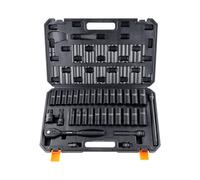 Set di Bussole a Percussione da 1/2 Set da 33 Pezzi SAE 3/8 1 Metrico 10-24 mm