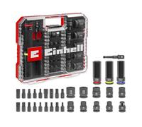 Set di bussole a percussione originale Einhell da 32 pezzi (18x punte da 30 mm,