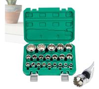 Set Di Bussole - Attacco Da 1/2 Pollice (12.7mm) 12 Punti Tipo Spline | Acciaio Legato Resistente, Progettato Con Precisione Per Maggiore Efficienza, Ideale Per Riparazioni Auto E Manutenzione Industr