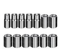 Set di bussole con attacco quadro da 1/4", esagono incassato a 6 punte da 4-14 mm, lunghezza 25 mm, for una facile rimozione dei dadi set da 13 pezzi