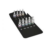 Set di bussole con funzione di ritenzione Wera Zyklop 8740 C HF 1 Argenté