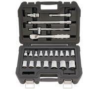 DEWALT DWMT19241-1 - Set completo di chiavi a bussola metriche, 1/2", 22 pezzi