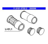 Set di bussole di guida, pinza freno ATE 11.0101-5705.2