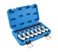 Set di bussole esagonali di dimensioni metriche da 1/2", hardware | Attrezzi a brugola ad alta coppia, organizer professionale per garage e officina, dimensioni 1,27 cm, resistente e aderente