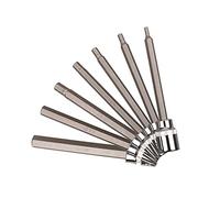 Set di bussole esagonali extra lunghe da 3/8", 7 pezzi da 3 mm a 10 mm, con attacco metrico a brugola extra lungo, per riparazione di azionamento