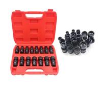 Set di bussole girevoli per avvitatori a percussione da 3/8 pollici con gamma completa di movimento per spazi ristretti