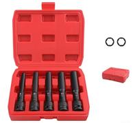 Set di bussole metriche a parete sottile da 1/2 pollice in cromo vanadio per la compatibilità degli utensili a impatto nelle riparazioni meccaniche (A)