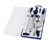 Set di bussole per disegno, bussola per disegno di precisione in metallo, strumento per disegno bussola matematica, bussola per matita professionale per carpentiere per scuola, ingegnere