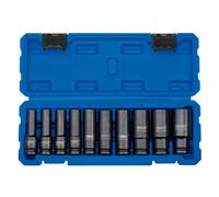 Draper 83096 - Set di chiavi a bussola a impatto profondo, 1/2", 10 pezzi