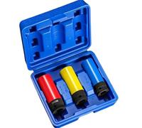 Set di bussole Per impatto profondo a parete sottile Para attacco da 1/2 pollice, protettive metriche a 6 Set di prolunghe(3pcs)