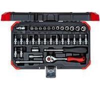 Set di bussole rosse GEDORE 1/4 SW4-13mm 33 pezzi (R49003033) NEW