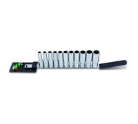 Set di bussole TOPTUL 1/2 pollici 12-kant (10-17, 19, 21, 22 mm) lang